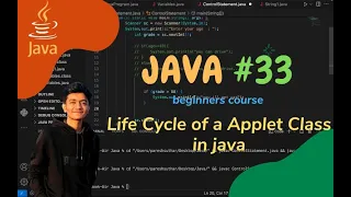 Java Programming Life Cycle of a Applet Class