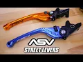 The difference between ASV C5 and F3 Series Street Motorcycle Levers