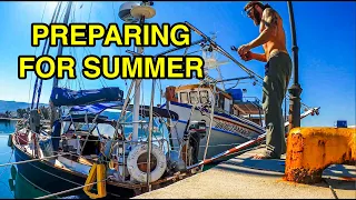 Upgrading My Sailboat for Summer: Solar, Teak & Adventures in Greece