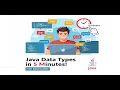 Java Data Types Explained in 5 Minutes Java Programming Tutorial for Beginners