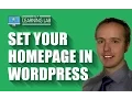 Set As Homepage Any Page In WordPress WP Learning Lab