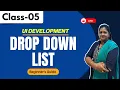 Full Stack Development Class 05 Drop Down List Beginner s Guide 91-8978345335