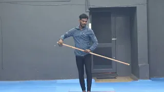 Silampam | stick cartwheel explaination in Tamil #karrasamu