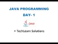 CORE JAVA PROGRAMMING - DAY 1