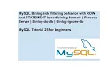 MySQL Binlog side filtering behavior with ROW and STATEMENT based binlog formats Percona Server