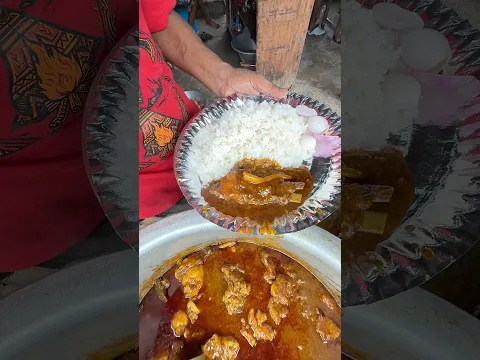 दीपक भाई का फेमस ₹130 वाली मटन चावल की थाली #muttonrecepi #streetfood #indianfood