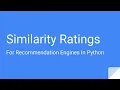 Calculating Similarity Scores w Python Recommendation Engines In Python