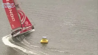 Volco Ocean Race Leg 11 Aahaus Harbour Mark Fly-By First-Fifth