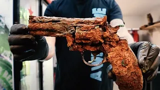 Forgotten Gun Lighter Resurrected from a Lake - COLT Python 357 MAGNUM Restoration