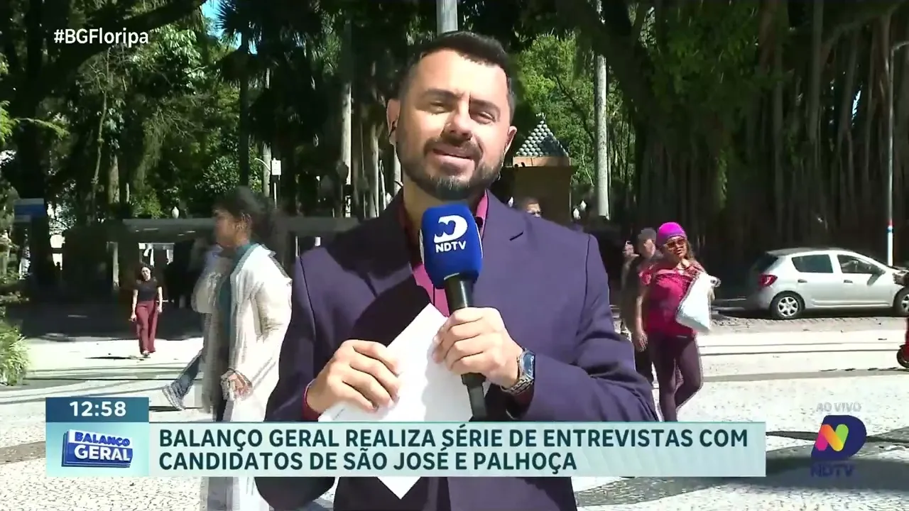 Sabatinas ao vivo: candidatos à prefeitura de São José e Palhoça no Balanço Geral