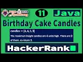 11 Birt ay Cake Candles HackerRank Coding Competitive Programming Java Fox Tech Academy