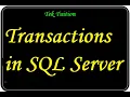 Transactions in SQL Server