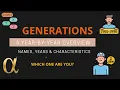 Generations A Year-by-Year Overview of Their Names Years and Characteristics