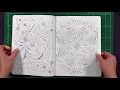 Review Little Birds Coloring Book - paper tests and completed picture