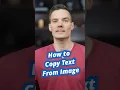 How to Copy Text from Image