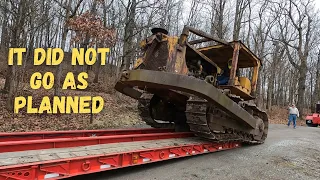 Hauling Home a 1964 Cat D8 Bulldozer after sitting 15 years