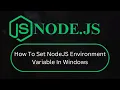 How to set path for Node js in Windows 11 Node JS Tutorial Node JS Course