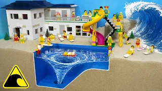 Vortex Destroys Lego Waterpark – Dam Breach Experiment