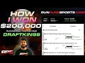 HOW I WON OVER 200K PLAYING DAILY FANTASY BASEBALL ON DRAFTKINGS