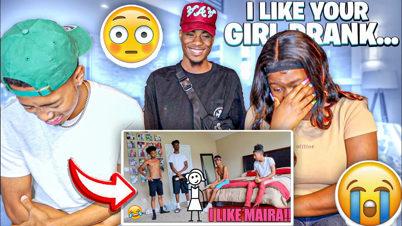 I LIKE YOUR GIRLFRIEND PRANK ON CHRIS FROM CHRIS AND TRAY | BANANA CREW REACTION VIDEO