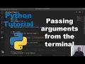 Passing Arguments from the Terminal Python Tutorial