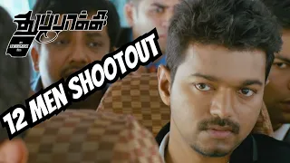 thuppakki 12 men shootout scene thalapathy viajy a r murugadoss with english subtitles 