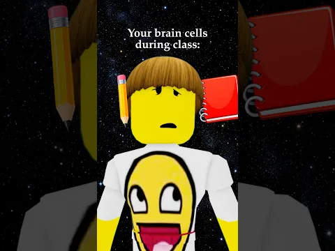 Brain cells during class🧠 #roblox #brookhaven #shorts
