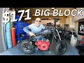 ct200U-ex mini bike gets a 420 big block