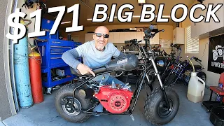 ct200U-ex mini bike gets a 420 big block