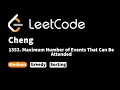LeetCode 1353 Maximum Number of Events That Can Be Attended
