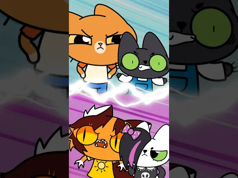 ¡Chicas vs Chicos! ¿Quién ganará? 🙀🤝🏽 #animación #gatos #simba #gracioso