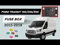 Ford Transit 150 250 350 Relays Fuse Box Diagram 2015-2019