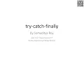 try-catch-finally block