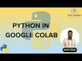 3 Python in Google Colab Python for All For Complete Beginners