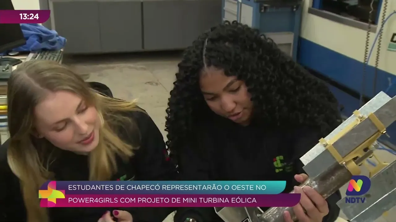 Estudantes de Chapecó levam projeto de mini turbina eólica para Brasília