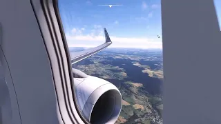Landing into Luxemburg with Ryanair Ops FR2861
