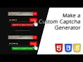 How To Create a Custom Captcha Generator with HTML CSS and JavaScript Validation Captcha