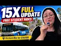 Victorville CA to CSUSB Route 15X Express FREE Student Rides Schedule Full Update