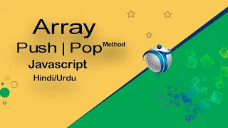 Javascript array method Push and pop in