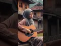 Download Lagu Soulful Guitar Melodies by a Hijab-Wearing Artist in a Cozy Room – A Peaceful Solo Performance