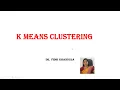 K-MEANS CLUSTERING