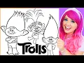 Coloring Trolls Poppy Branch Guy Diamond Coloring Pages Prismacolor Markers