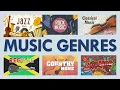 Explore Musical Genres | Jazz, Rock, Classical, Reggae, Country & Hip-Hop Listening Examples