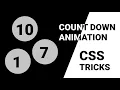 CountDown Animation CSS Animation HTML CSS3 JS