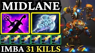 31 KILLS TINKER Mid MONSTER Turret Laser DOMINATION Dota 2 Gameplay
