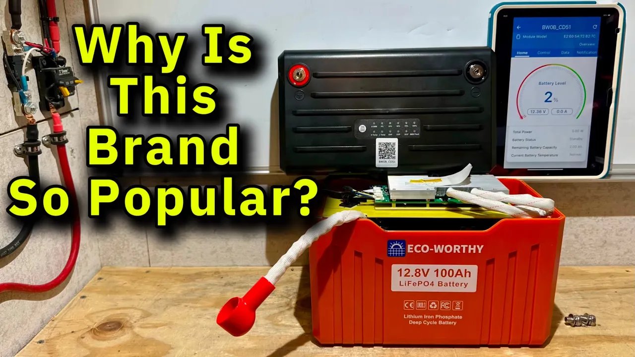 ECO-WORTHY 12V 100Ah LiFePO4 Lithium Battery Review & Teardown | Budget LiFePO4 Battery with Display