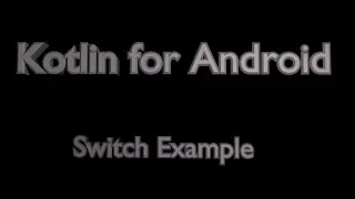 Switch Button in Android Using Kotlin