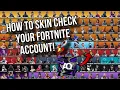 How to skin check your fortnite account