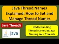 Java Thread Names Explained How to Set and Manage Thread Names Java Threads