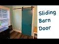 Building and hanging a sliding barn door Mistakes were made